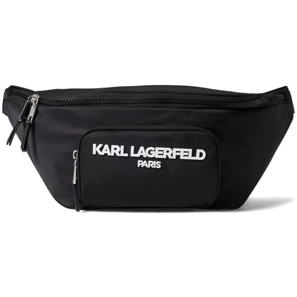 KARL LAGERFELD Paris Voyage Sling Backpack Black - LARGE main image 13